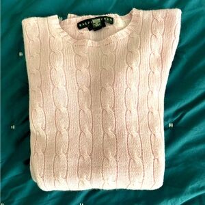Ralph lauren collection cashmere light pink sweater